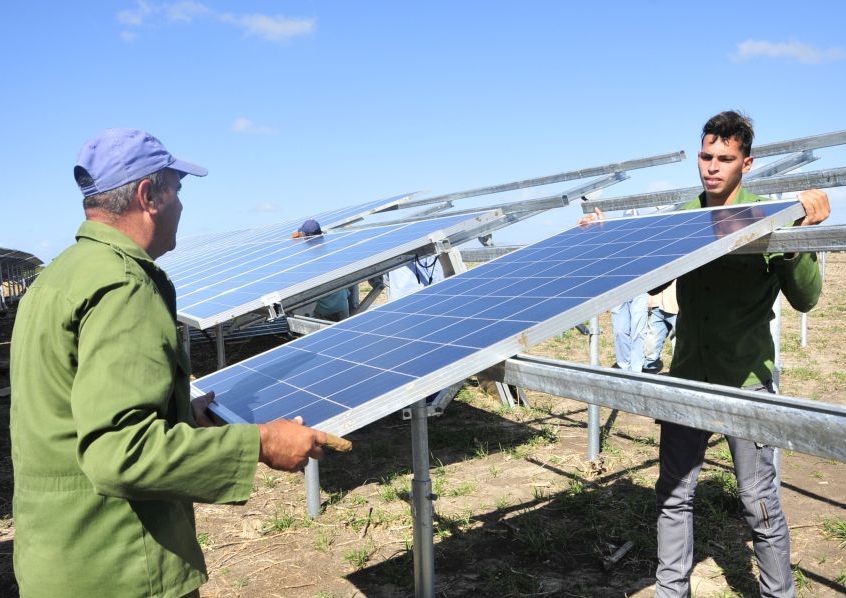 sancti spiritus, parque solar fotovoltaico, empresa electrica