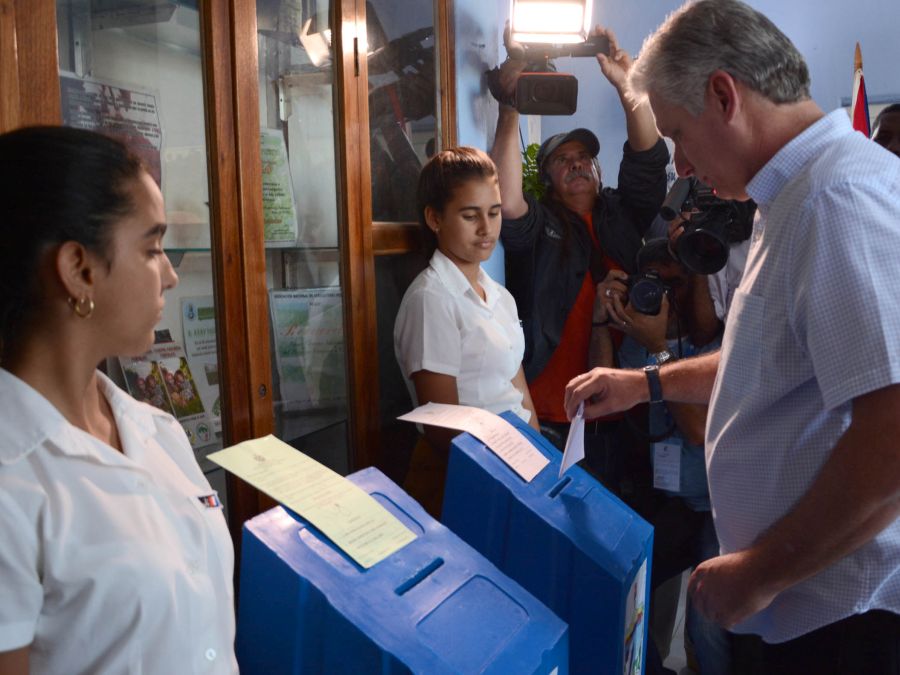 cuba, elecciones generales en cuba 2018, miguel diaz-canel