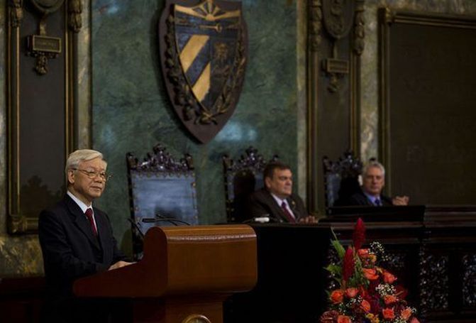 cuba, vietnam, honoris causa, universidad de la habana, partido comunista de vietnam