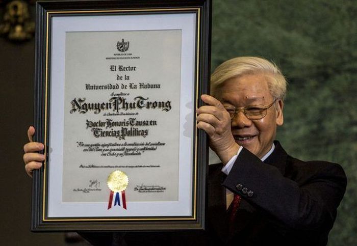 cuba, vietnam, honoris causa, universidad de la habana, partido comunista de vietnam