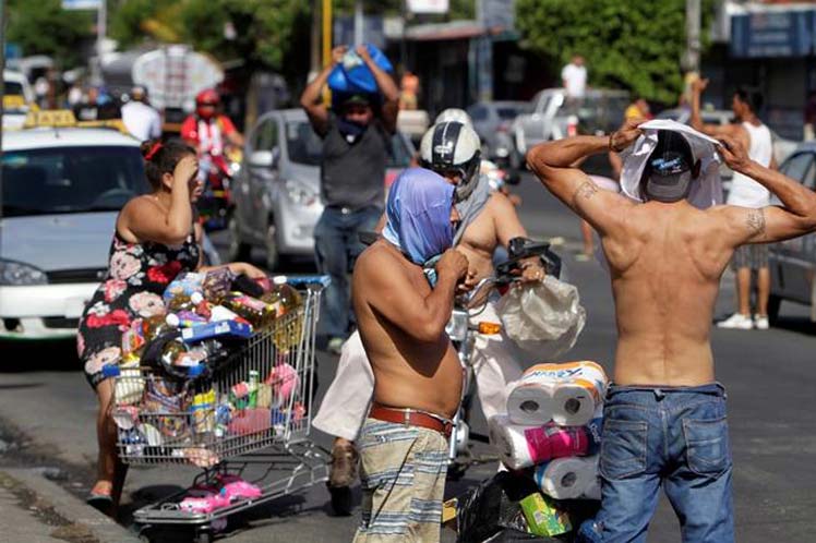 Nicaragua, saqueos, protestas