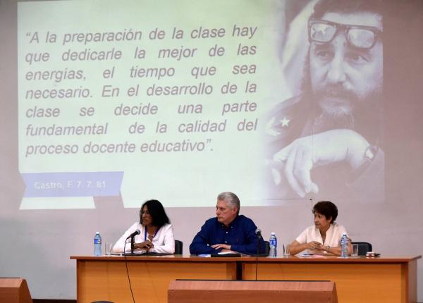 cuba, educacion cubana, curso escolar 2018-2019, presidente de cuba, miguel diaz-canel