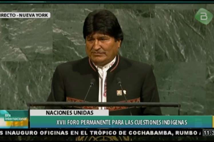 Evo Morales, Bolivia, indígenas, ONU