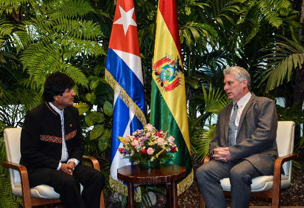 cuba, bolivia, evo morales, miguel diaz-canel bermudez