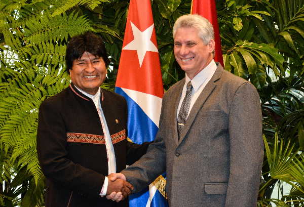 cuba, bolivia, evo morales, miguel diaz-canel bermudez