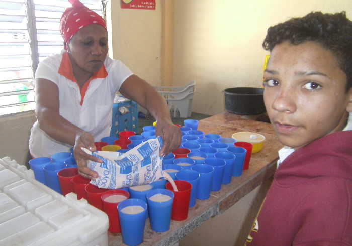 sancti spiritus, merienda escolar, enseñanza secundaria basica, educacion