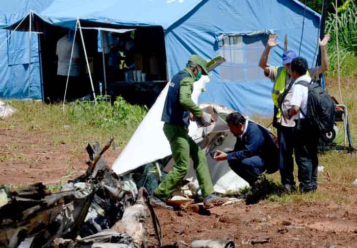 accidente aéreo, Cuba, víctimas