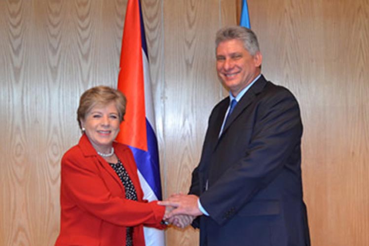 President Miguel Diaz-Canel Receives Executive Secretary of the ECLAC