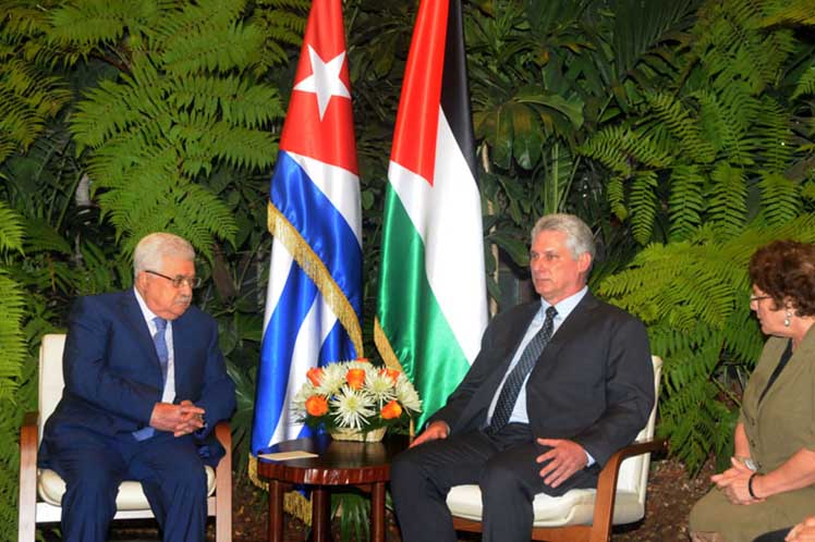 Cuba, Palestina, Díaz-Canel, Mahmoud Abbas