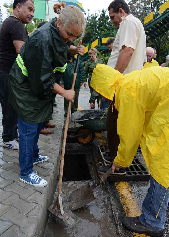 Meteoro 2018, defensa civil, tragantes, Sancti Spíritus