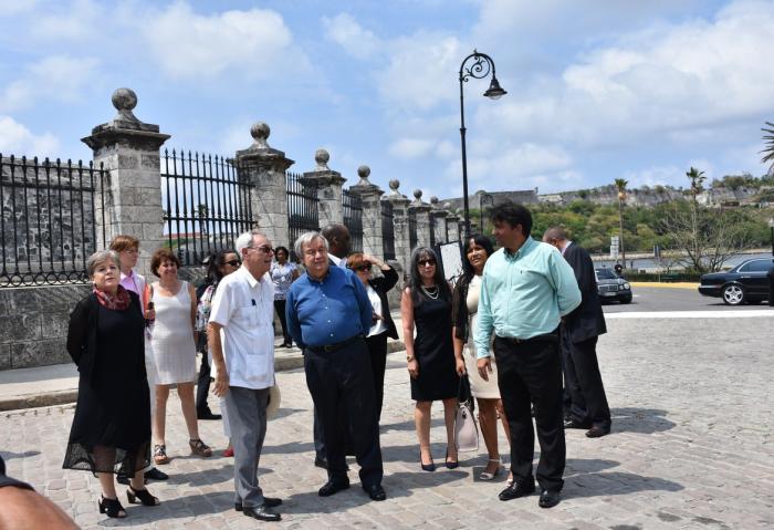 cuba, antonio guterres, la habana, cepal, secretario general de la onu, eusebio leal