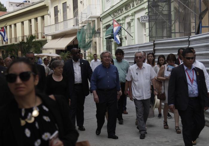 cuba, antonio guterres, la habana, cepal, secretario general de la onu, eusebio leal