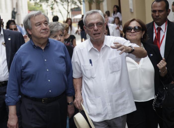 cuba, antonio guterres, la habana, cepal, secretario general de la onu, eusebio leal