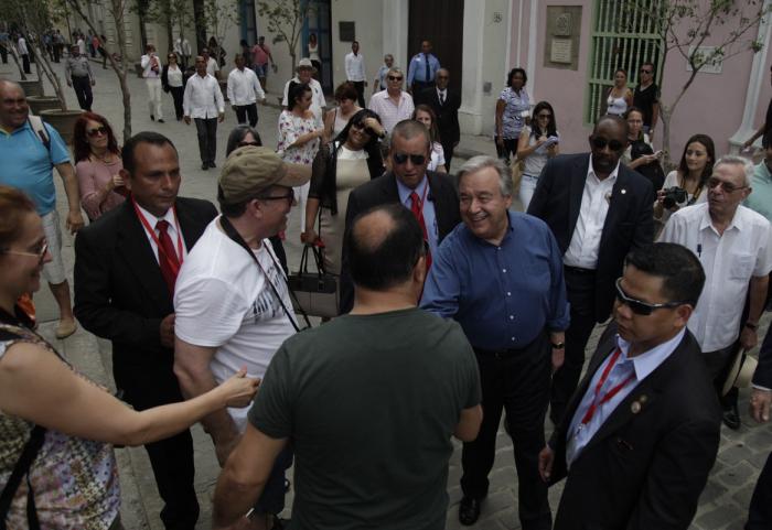 cuba, antonio guterres, la habana, cepal, secretario general de la onu, eusebio leal