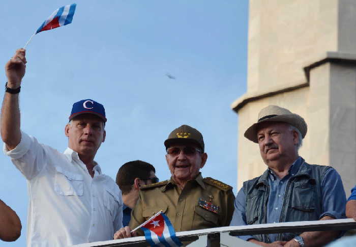 cuba, la habana, raul castro, primero de mayo, miguel diaz-canel, dia internacional de los trabajadores