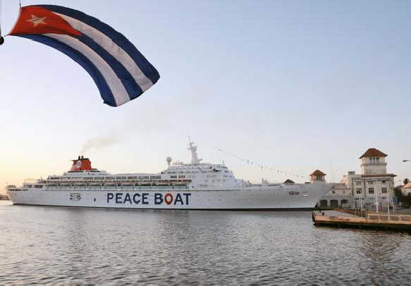 cuba, japon, crucero por la paz