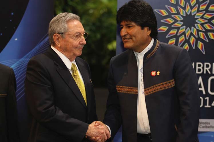 Raúl Castro, Evo Morales, Cuba, Bolivia