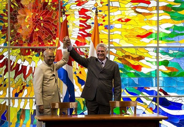 cuba, india, miguel diaz-canel, presidente de india, la india