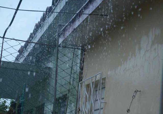 sancti spiritus, caida de granizo, tormenta local severa