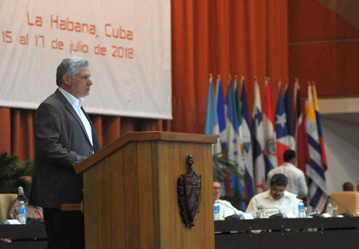 cuba, foro de sao paulo, fidel castro, miguel diaz-canel