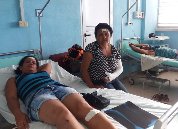 sancti spiritus, accidente de transito, autopista nacional, cabaiguan, lesionados, centros hospitalarios