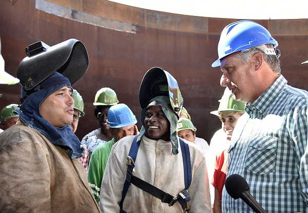 cuba, matanzas, cupet, miguel diaz-canel, presidente de cuba, combustible, economia cubana