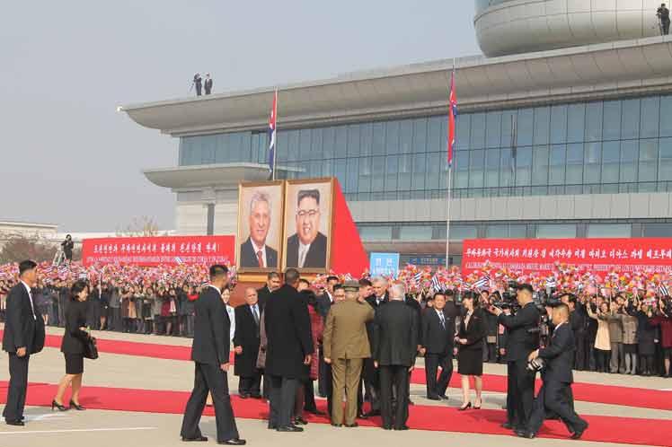 cuba, presidente de cuba en la republica popular democratica de corea, corea del norte