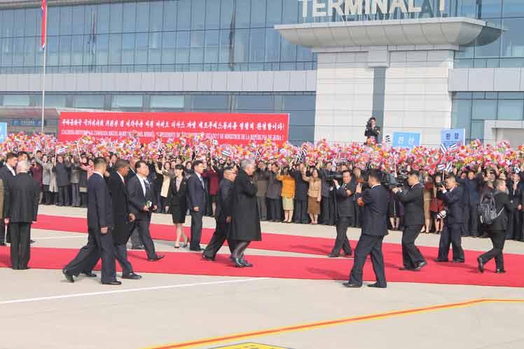 cuba, presidente de cuba en la republica popular democratica de corea, corea del norte