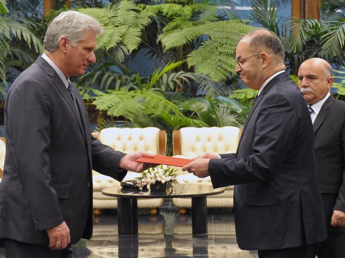 cuba, embajadores, cartas credenciales, miguel diaz-canel, presidente de cuba