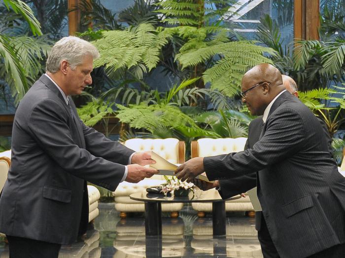 cuba, embajadores, cartas credenciales, miguel diaz-canel, presidente de cuba