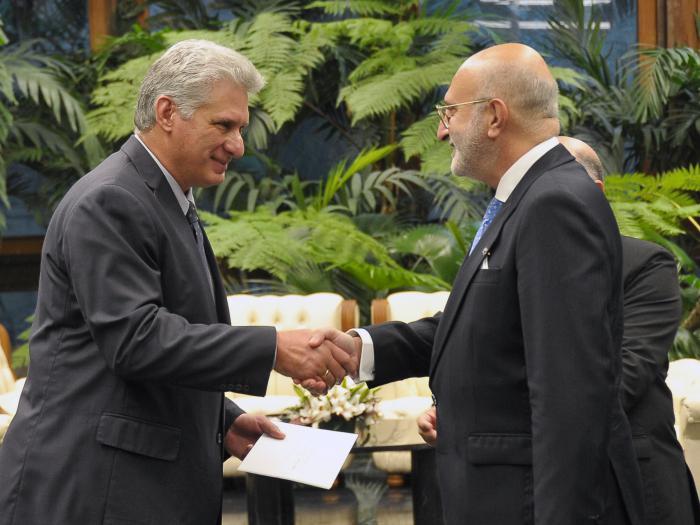 cuba, embajadores, cartas credenciales, miguel diaz-canel, presidente de cuba