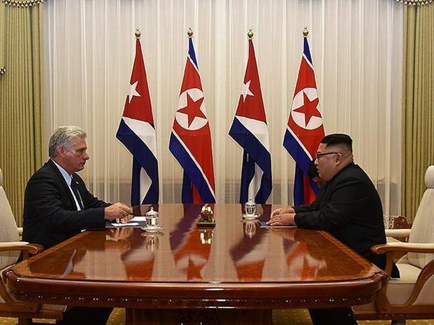 cuba, presidente de cuba en la republica popular democratica de corea, corea del norte