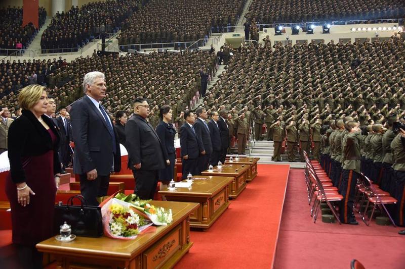 cuba, presidente de cuba en la republica popular democratica de corea, corea del norte