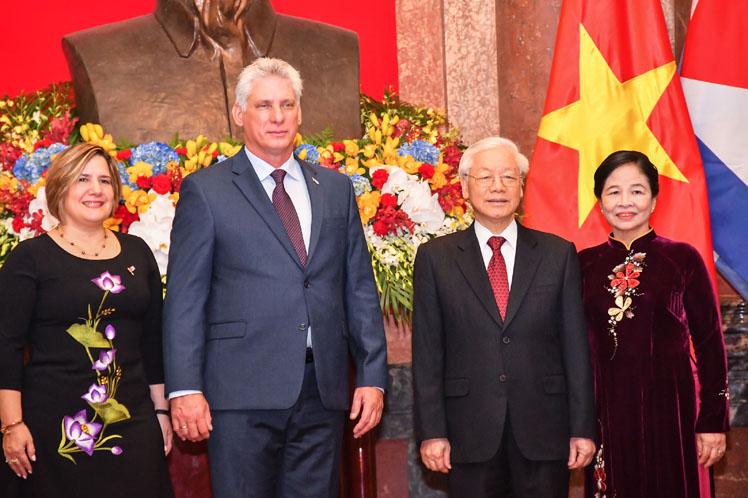 cuba, vietnam, presidente de cuba en vietnam, miguel diaz-canel