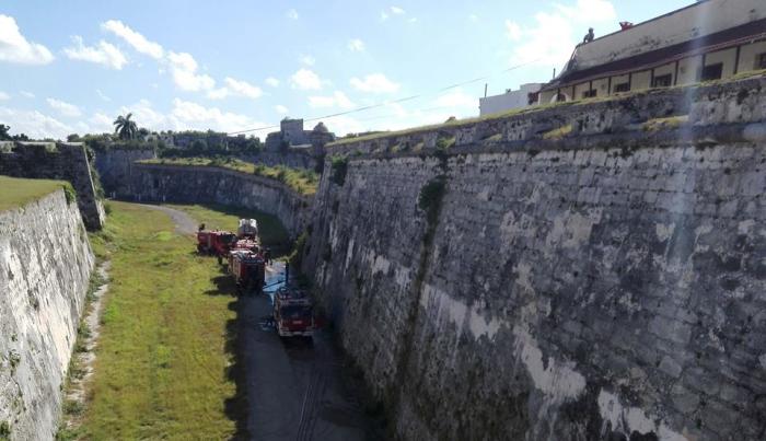 la habana, incendio, bomberos, san carlos de la cabaña, fiart, feria del libro 2018