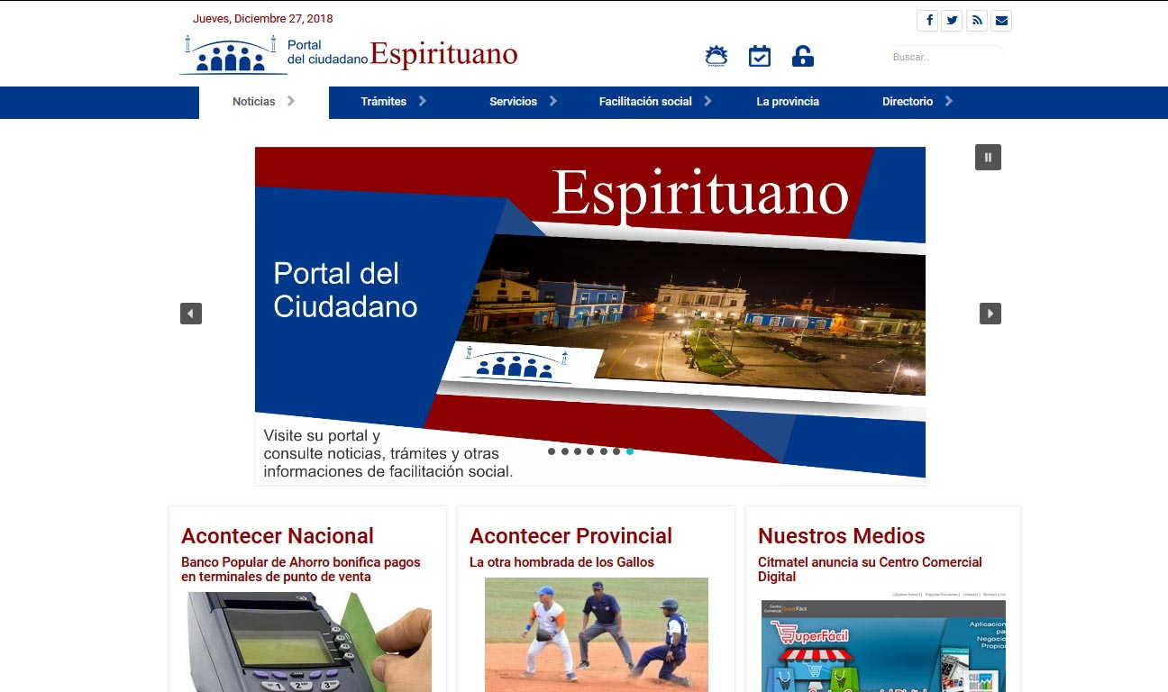 sancti spiritus, asamblea provincial del poder popular, sitio web, portal del ciudadano