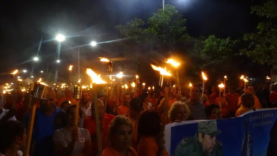 sancti spiritus, jose marti, marcha de las antorchas