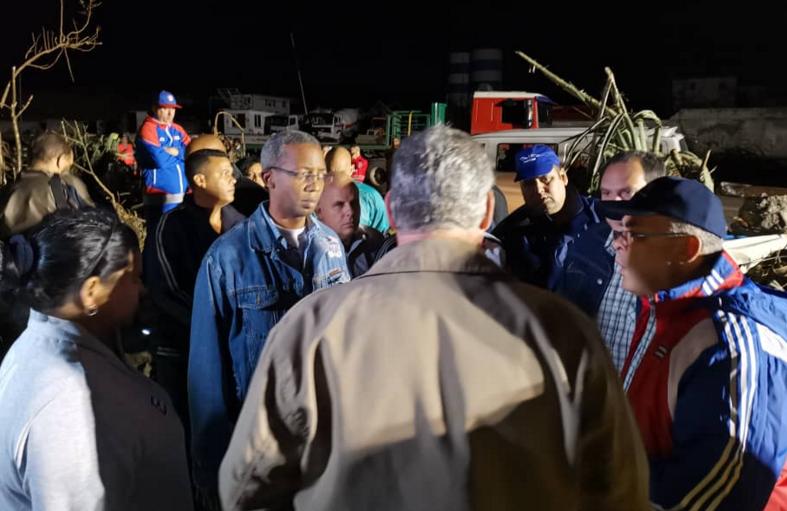 cuba, miguel diaz-canel, presidente de cuba, tornado, la habana, lluvian intensas