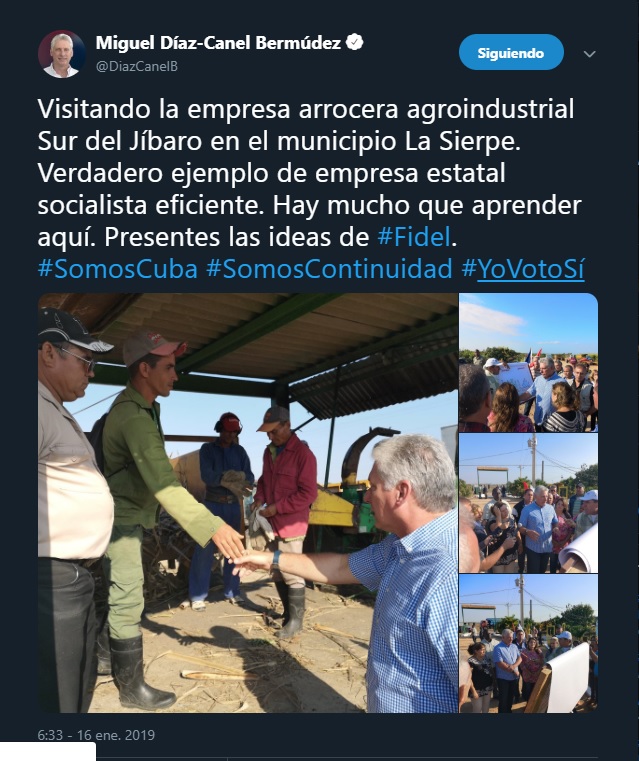 sancti Spíritus, presidente de cuba en sancti spiritus, miguel diaz-canel bermudez, la sierpe