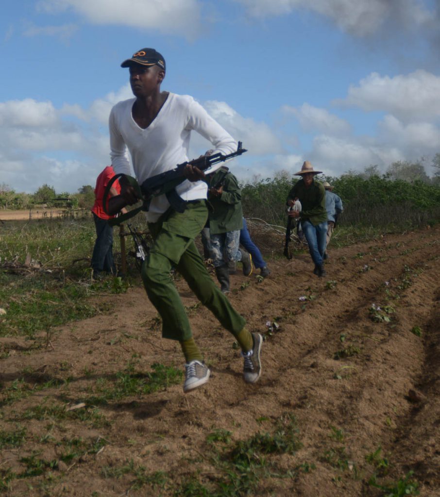 Las Brigadas de Producción y Defensa (BPD) mostraron sus habilidades en la protección de sus escenarios laborales y de servicio.