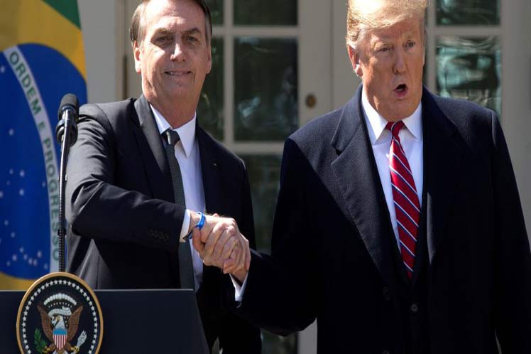 Trump y Bolsonaro conversaron sobre comercio, inversiones y la situación en Venezuela. (Foto: PL)