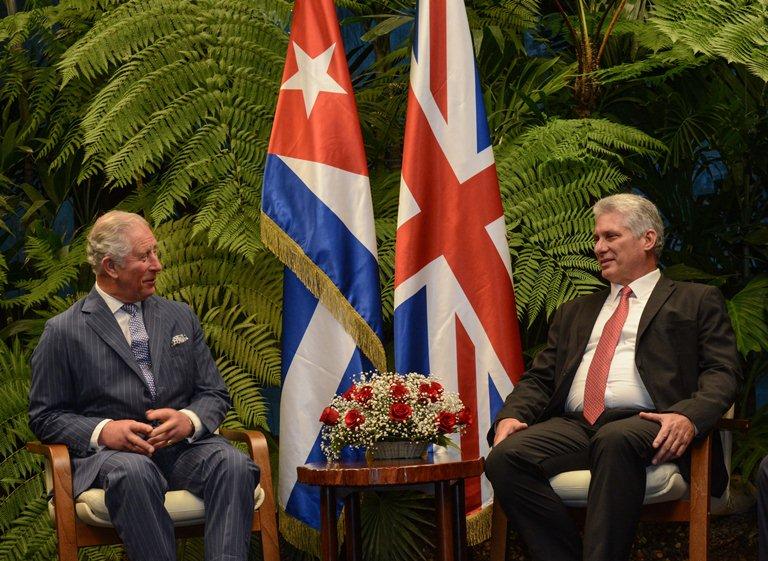 cuba, reino unido, altezas britanicas, miguel diaz-canel, presidente de cuba