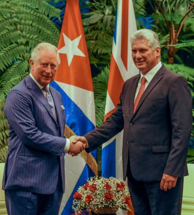 cuba, reino unido, altezas britanicas, miguel diaz-canel, presidente de cuba