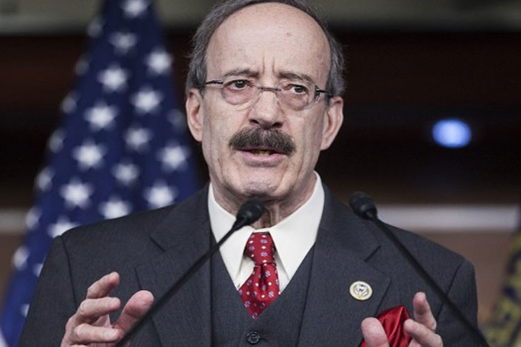 El congresista demócrata Eliot Engel insto a Trump a regresar a políticas inteligentes dirigidas a apoyar al pueblo cubano. Foto: PL.