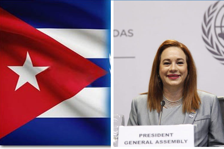 María Fernanda Espinosa se reunirá en Cuba con autoridades de la isla. (Foto: PL)