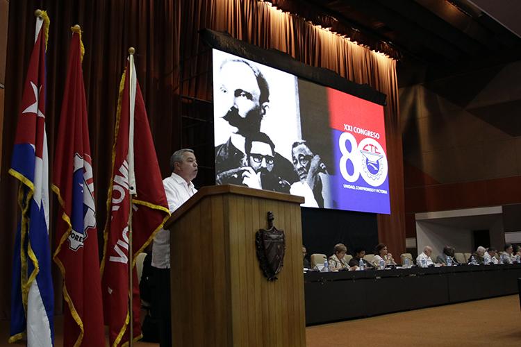 cuba, central de trabajadores de cuba, XXI congreso de la central de trabajadores de cuba