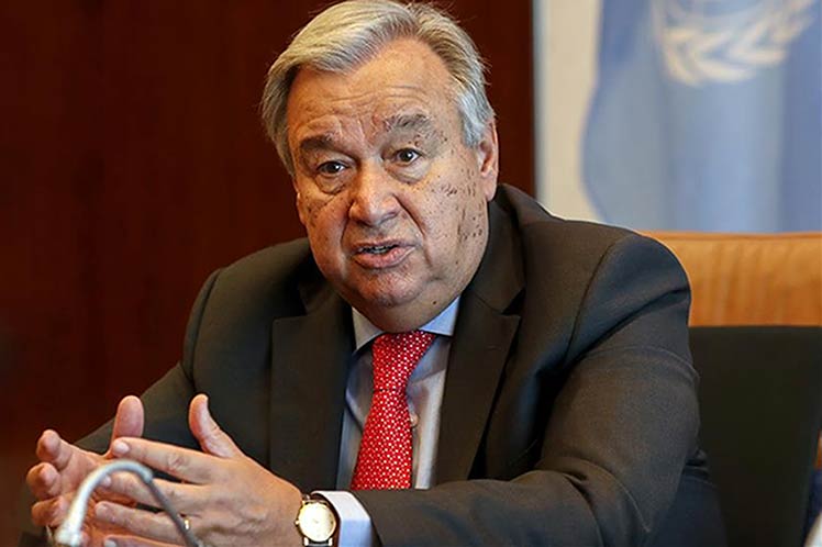 Guterres evaluó con la embajadora cubana en la ONU la aplicación de la Helms-Burton. (Foto: PL)