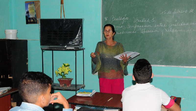 La Secundaria Básica alcanzó 18 medallas en estos encuentros. (Foto: Vicente Brito / Escambray)