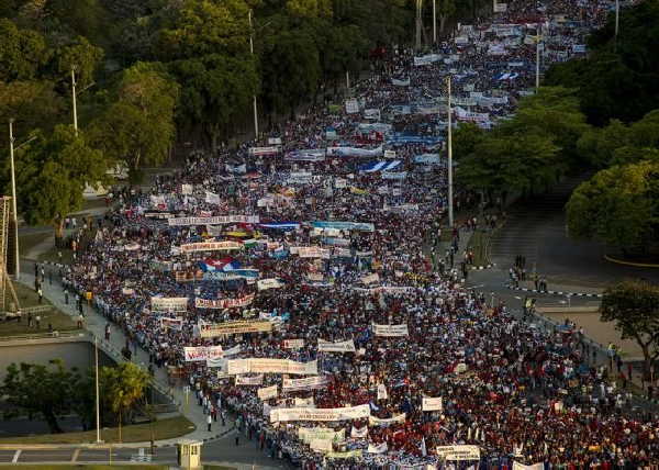 cuba, dia internacional de los trabajadores, primero de mayo, primero de mayo en cuba, raul castro, miguel diaz-canel