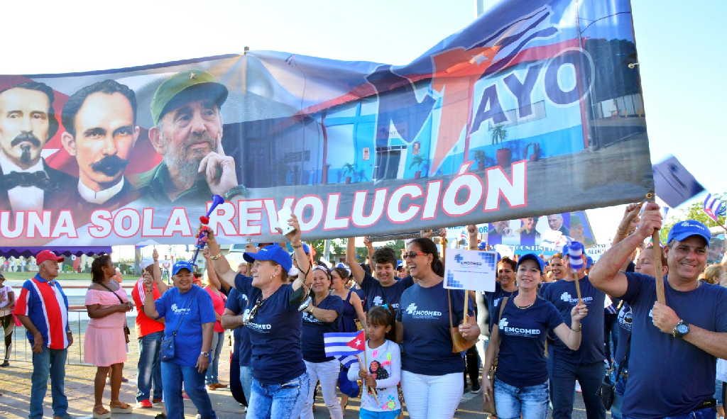 cuba, dia internacional de los trabajadores, primero de mayo, primero de mayo en cuba, raul castro, miguel diaz-canel